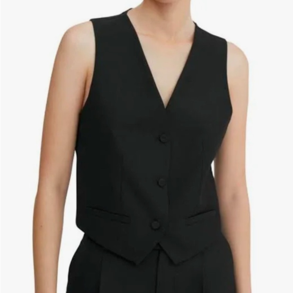 MANGO Black Vest
